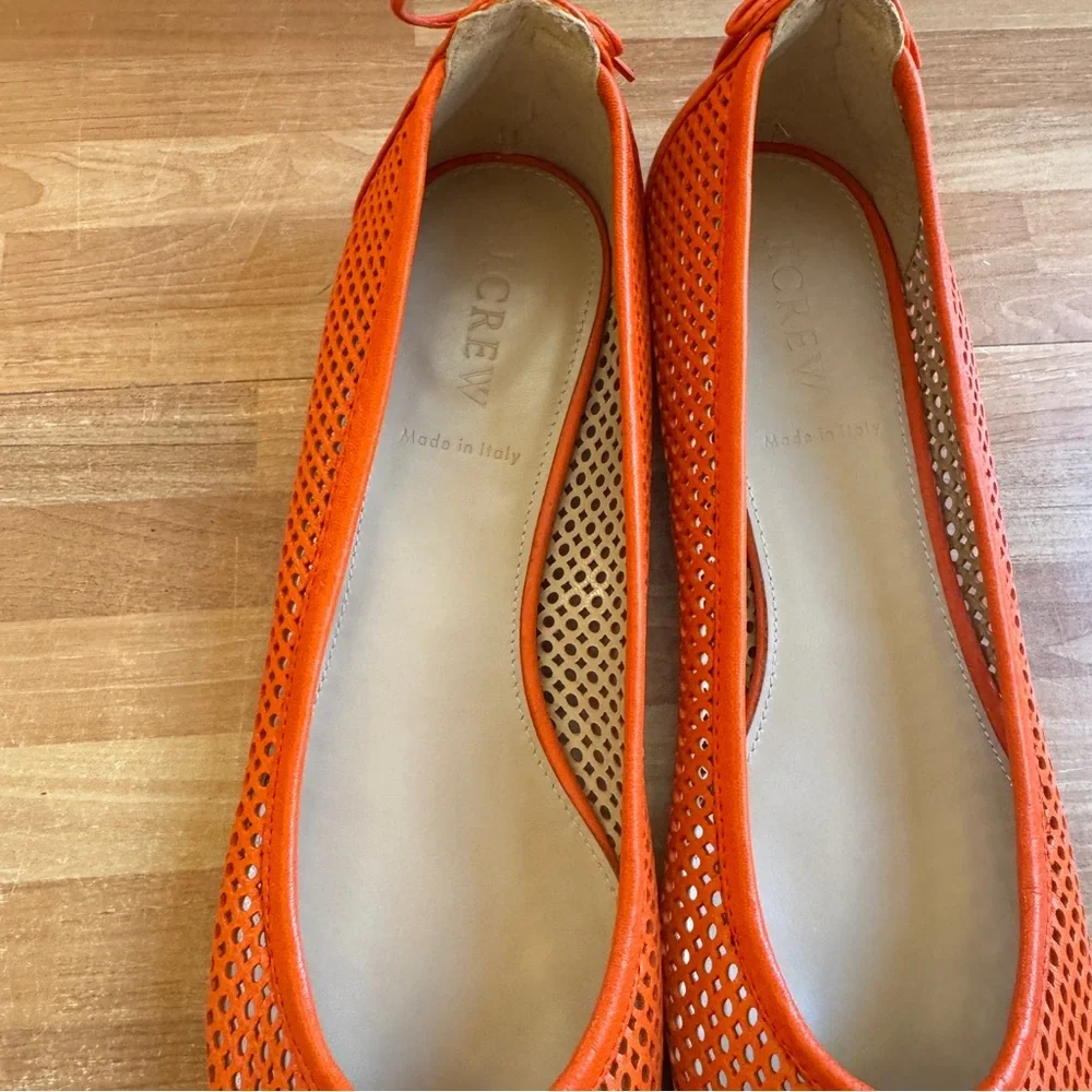 Quorra  flats, modern red color, size 8.5 
Italian leather - Picture 3 of 15